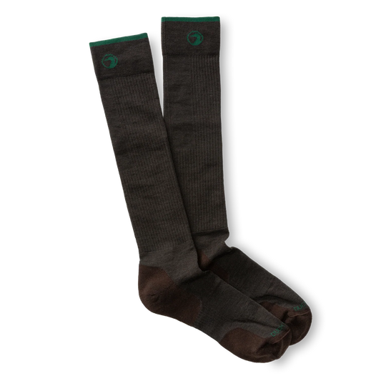 Duck Head Merino Wool Logo Wader Sock - Chocolate Plum