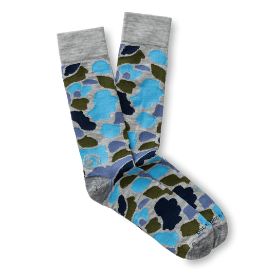 Duck Head Camo Sock - Heather Grey