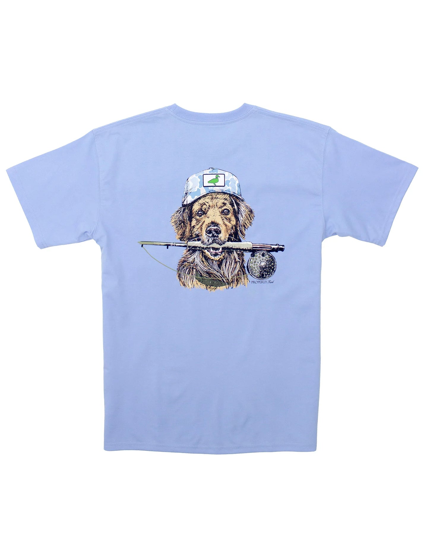 Properly Tied Fishing Buddy S/S Tee - Light Blue