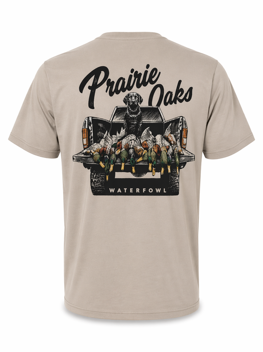 Prairie Oaks Mallard Limits Tee - Latte