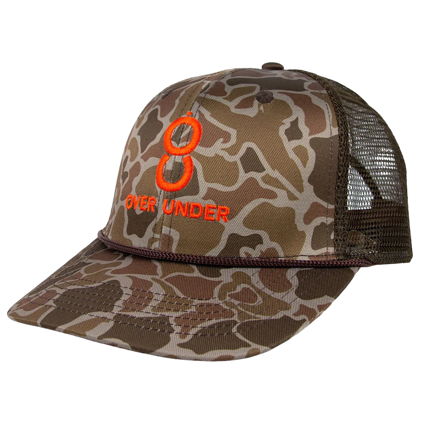 Over Under Double Barrel Mesh Back Hat- Duck Camo