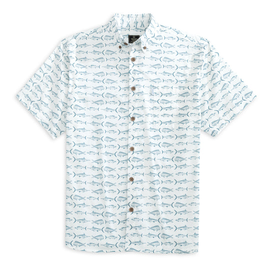 Heybo Island Hooper Button Up - Marlin Mahi Wahoo