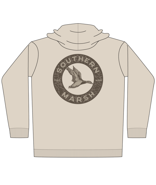 Southern Marsh Youth Surfside Hoodie - Inflight Camo Oatmeal