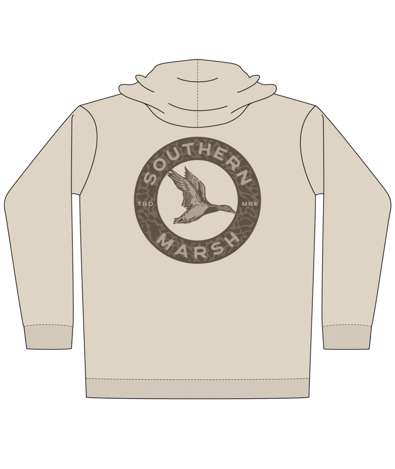 Southern Marsh Surfside Hoodie - Inflight Camo Oatmeal