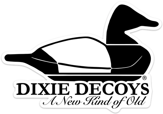 Dixie Decoys 8 inch Canvasback Decal - Black/White