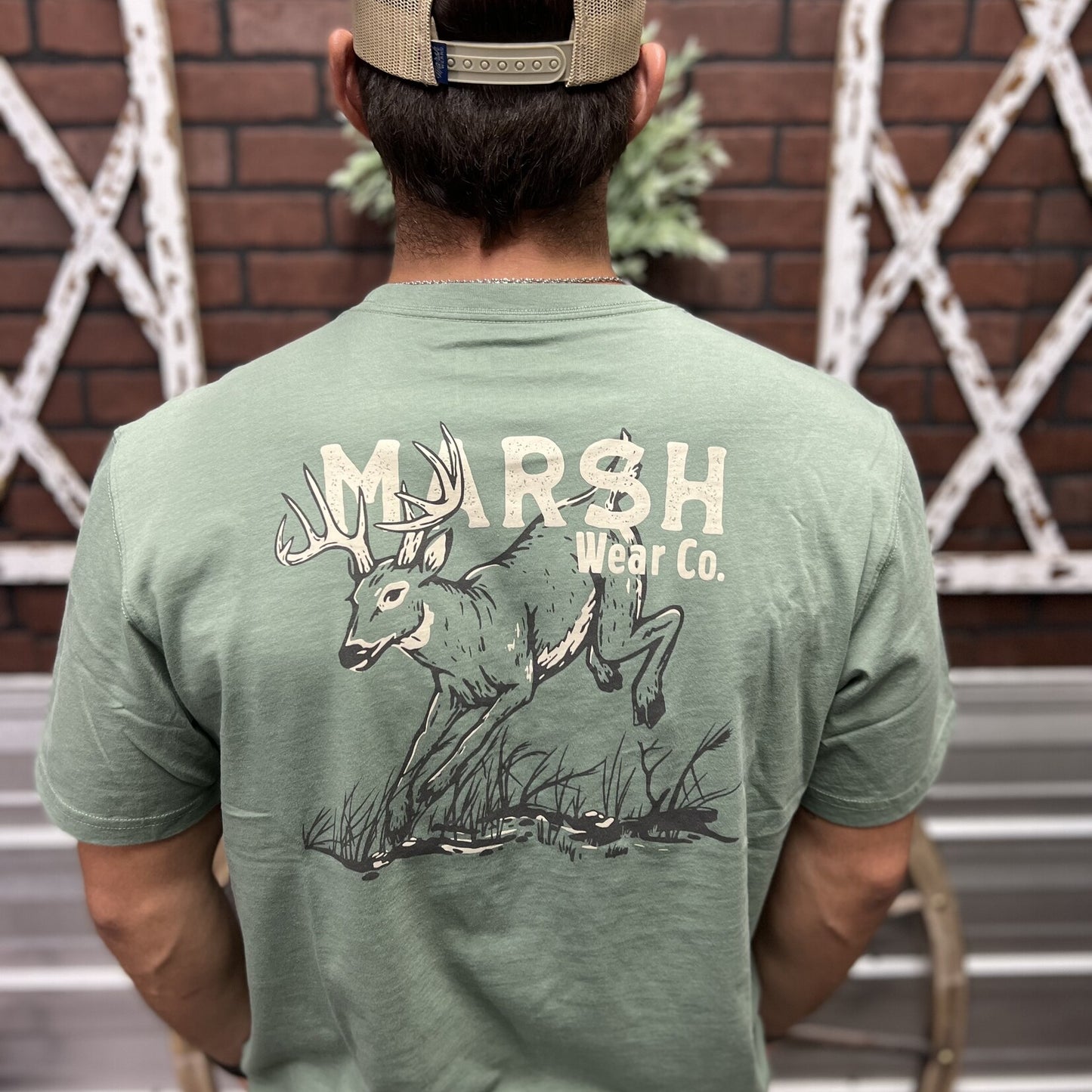 Marsh Wear Oh Deer SS Shirt- Lily Pad
