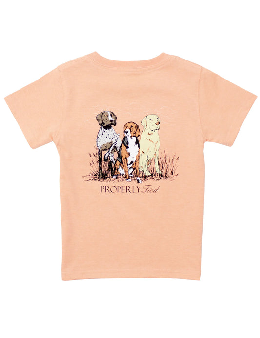 Properly Tied Boys Triple Dog S/S Tee - Melon