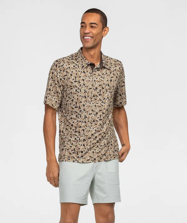 SSCO Hunters Hideaway Printed Polo - Ember Brown