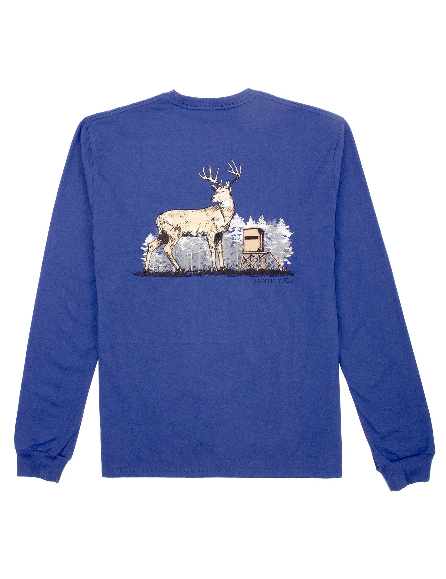 Properly Tied Youth Deer Season LS River Blue