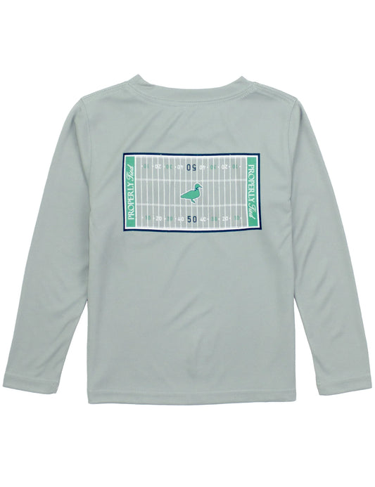 Properly Tied Boys Performance Tee Football Field