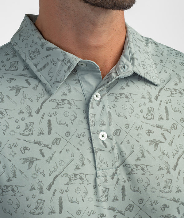 SSCO Quack n Rack Printed Polo - Sage