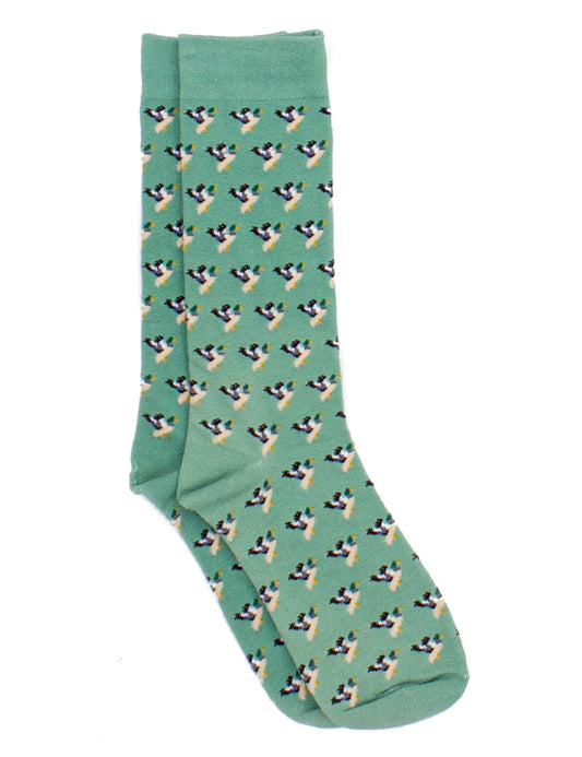 Properly Tied Lucky Duck Socks - Breaking Water