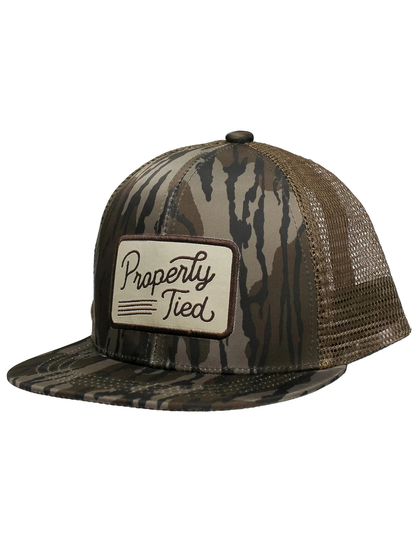 PT Boys Sportsman Trucker Hat Mossy Oak Original Bottomland