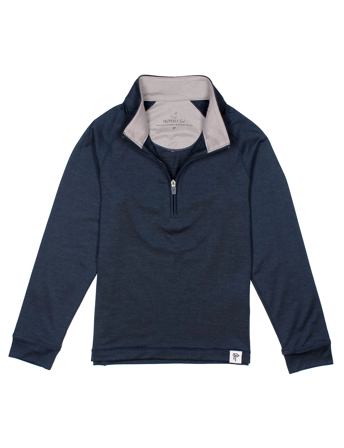 Properly Tied Boys Clubhouse Quarter Zip Navy