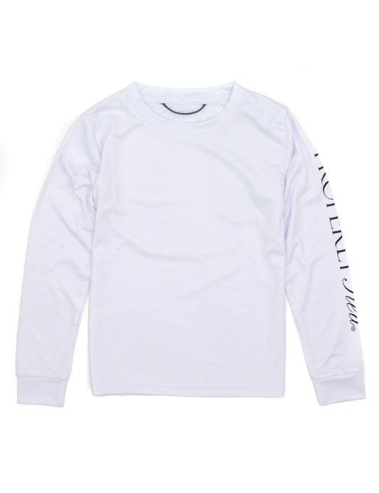 Properly Tied Boys Tidal Rashguard - White