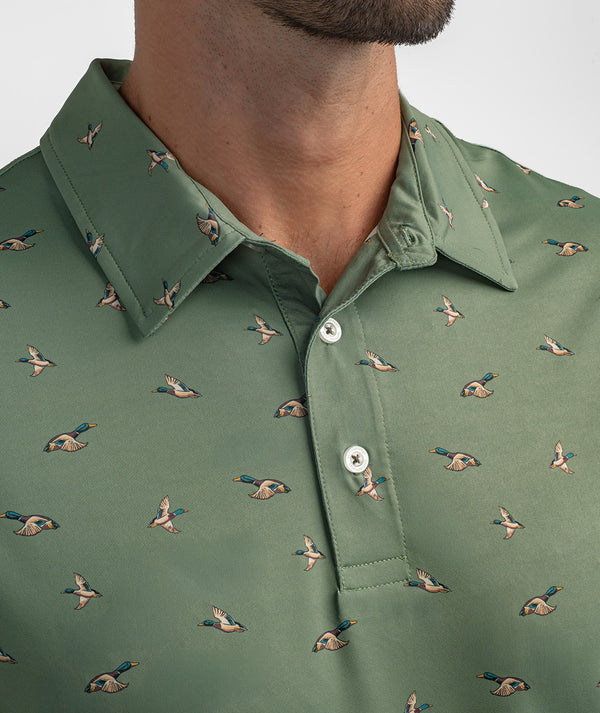 SSCO Feathered Frenzy Printed Polo -Feather