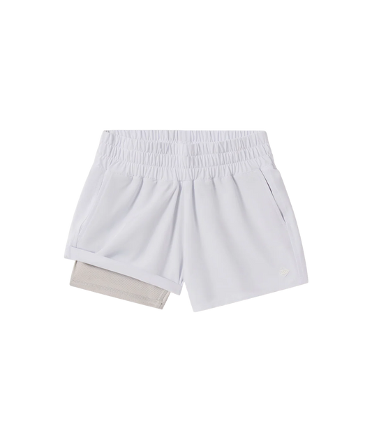 SSCO Youth Girls Hybrid Shorts - Bright White