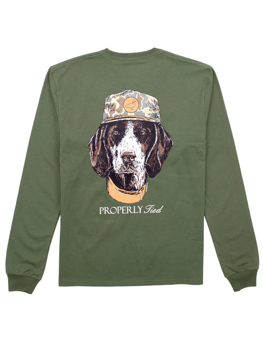 Properly Tied Man's Best Friend LS Olive