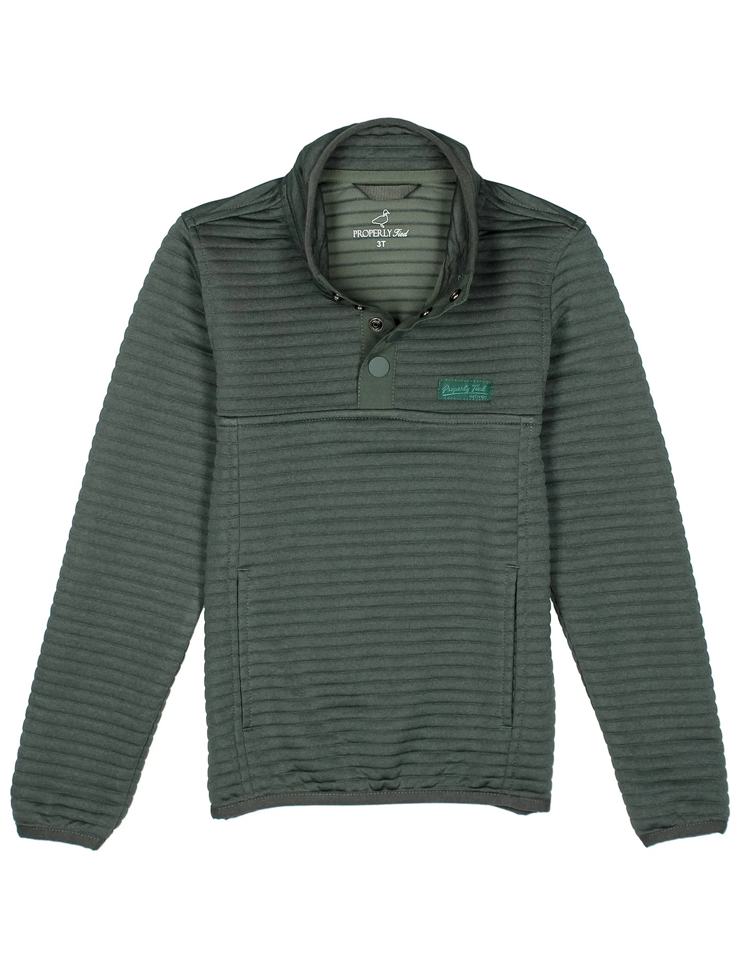 Properly Tied Boys Waypoint Pullover Cypress