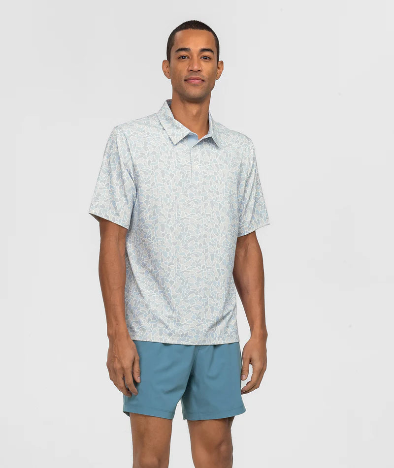 SSCO Hunters Hideaway Printed Polo - Pale Drift