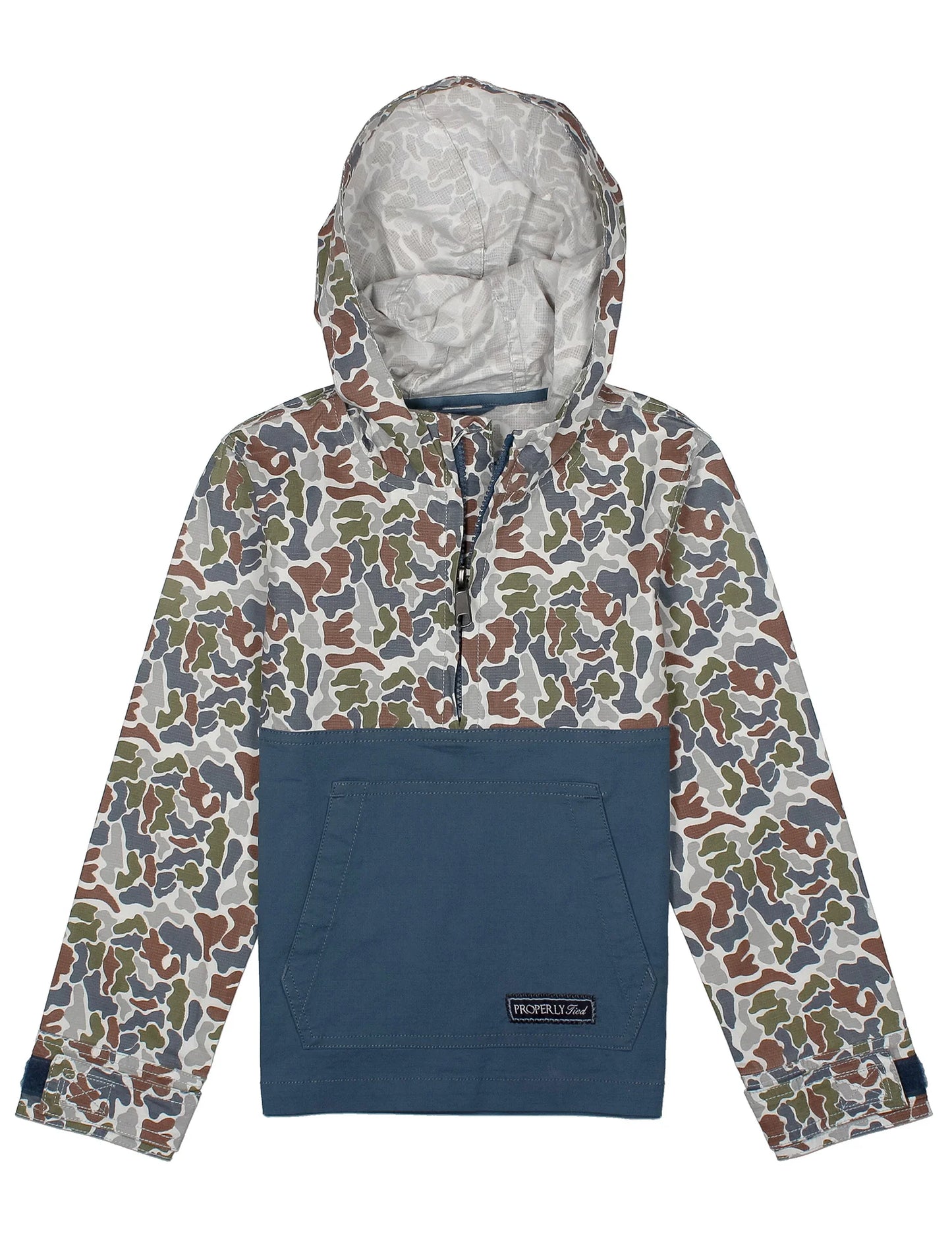 Properly Tied Boys Ridge Anorak Terra Camo