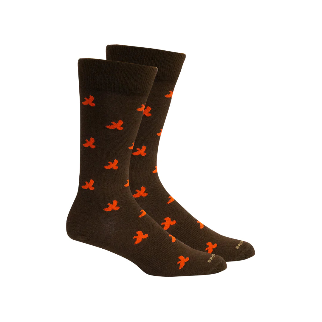 Brown Dog Miles Ridge Sock- Brown