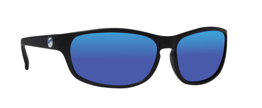 Mini Shades Wraps (Age 3-7) Licorice Polarized Blue Mirror
