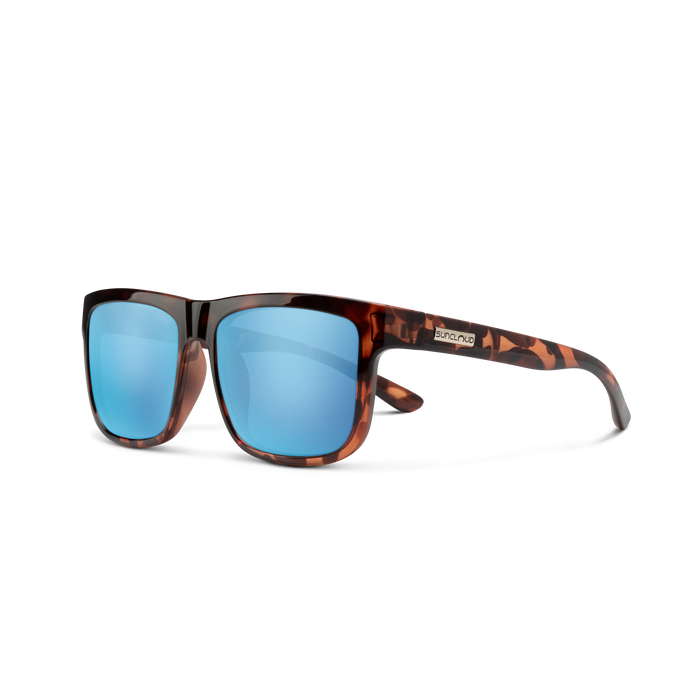 Sunclouds Sunglasses Tortoise + Polarized Aqua Mirror Lens