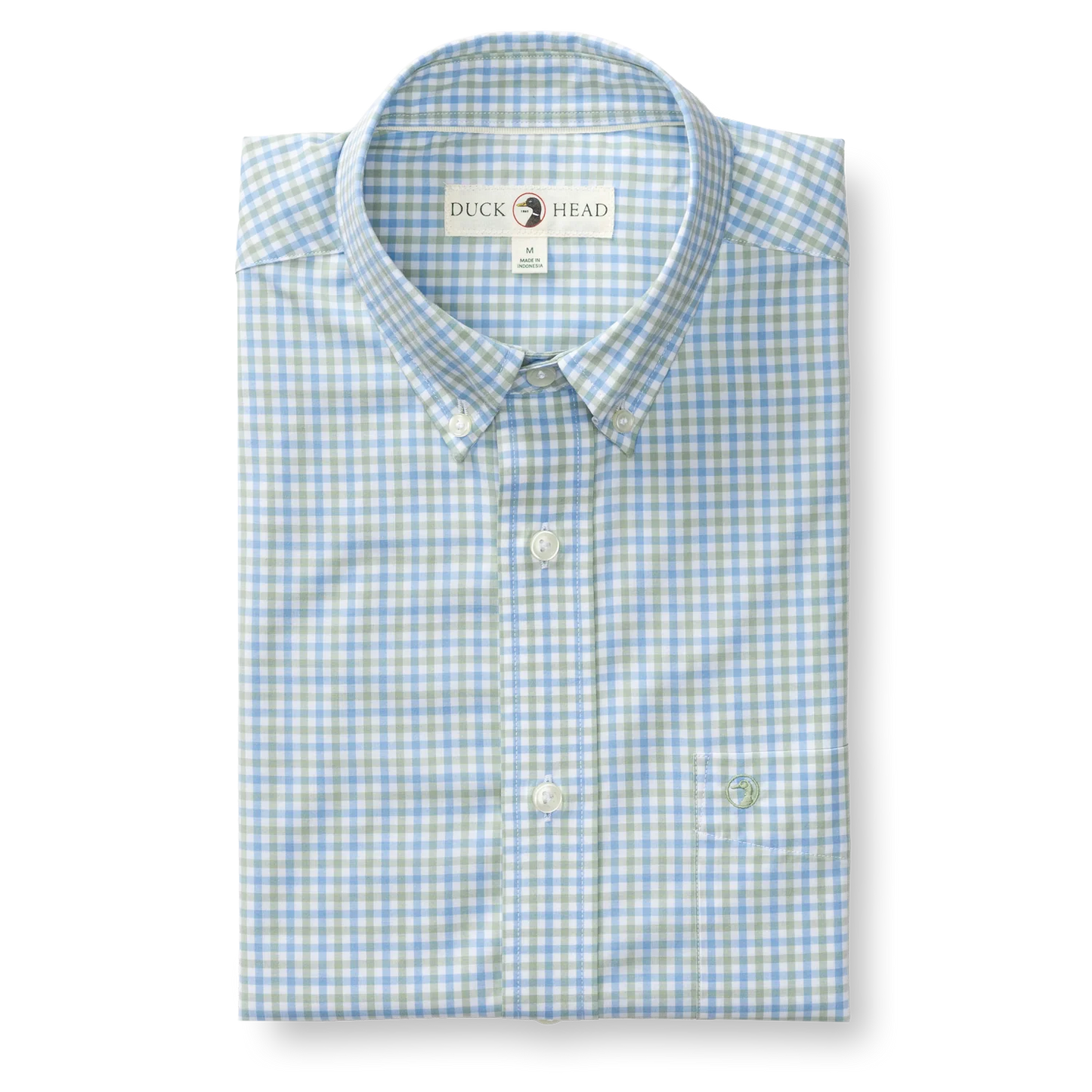 Duck Head Performance Poplin Sport Shirt - Sage