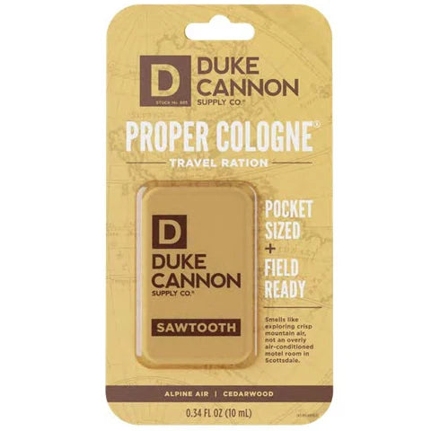 Duke Cannon Proper Cologne SawtoothTravel Ration