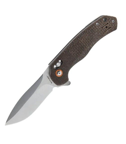 Sarge Stellar - Linen Micarta Slide Lock Folder