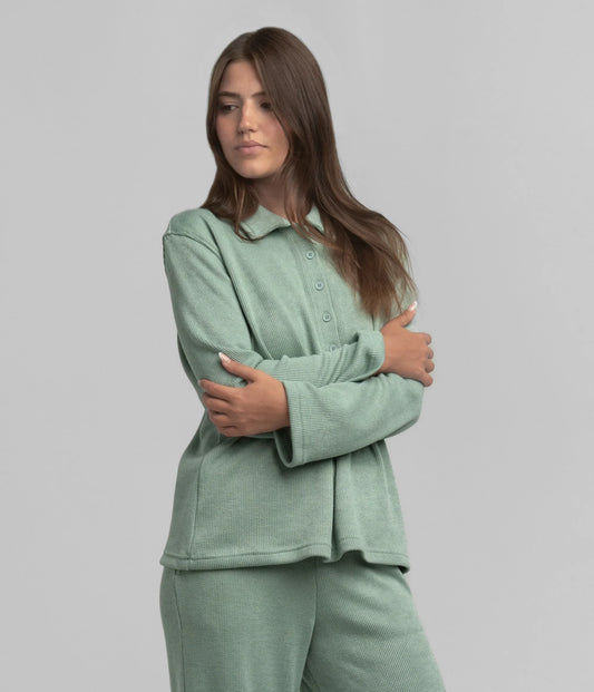 SSCO Weekend Leisure Henley Top - Jadeite
