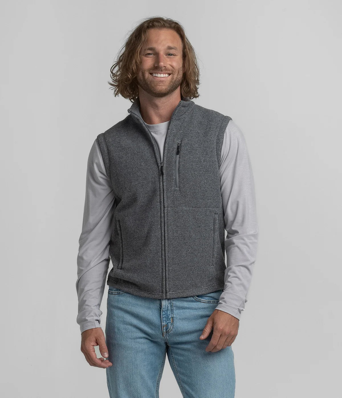 SSCO Basecamp Fleece Vest - Granite