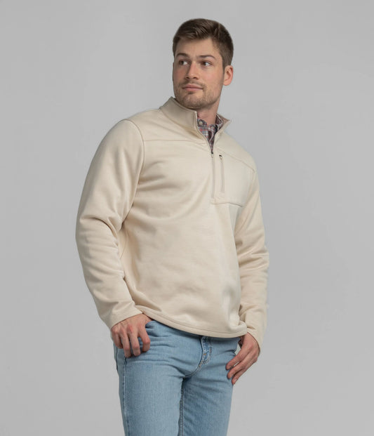 SSCO Fleece Essential Qtr Zip - Canvas