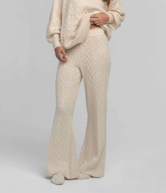 SSCO Comfy Cozy Sweater Pants - Parchment