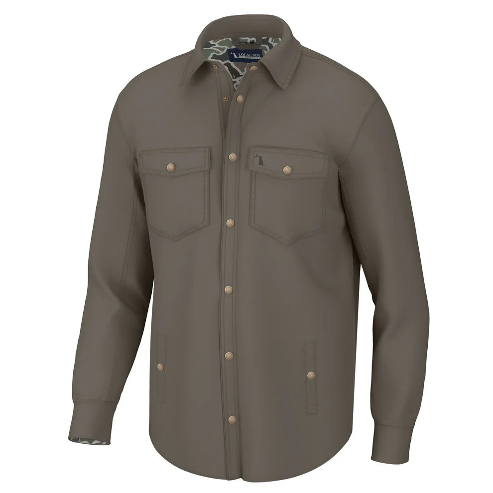 Local Boy Sportsman's Shacket - Mud Dog & Moon