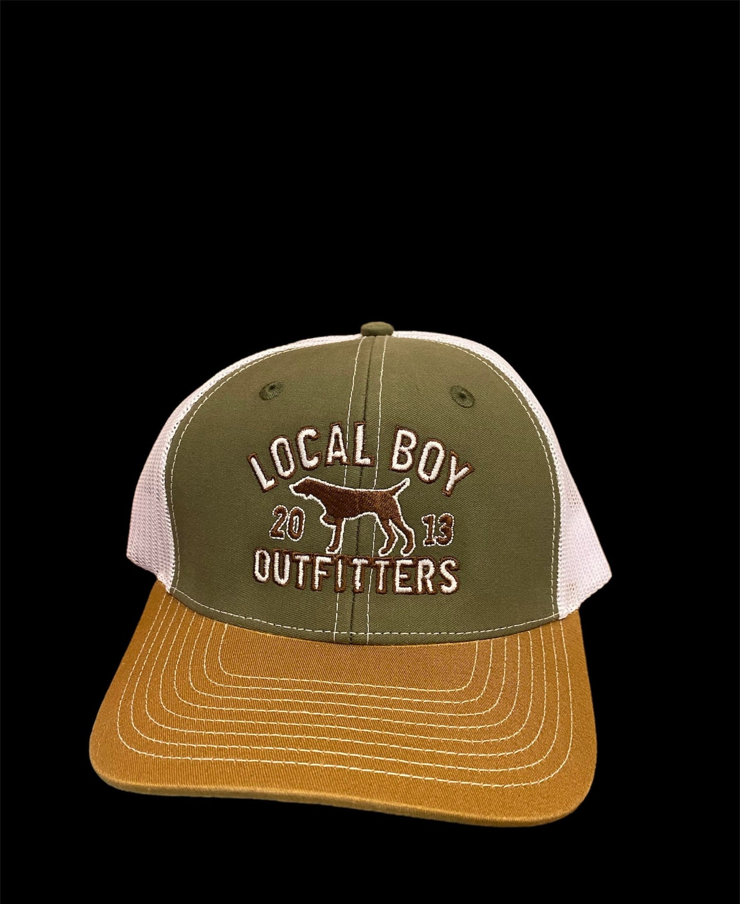 Local Boy Pointer Trucker Hat - Marsh/White/Copper