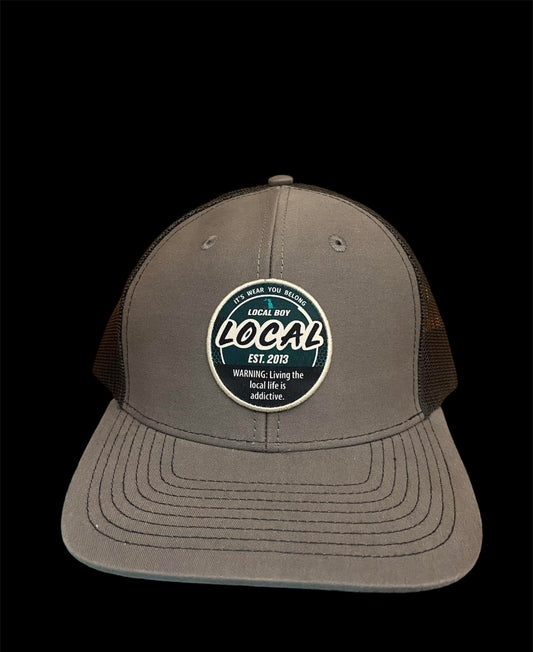 Local Boy Dip Trucker Hat - Charcoal/Black