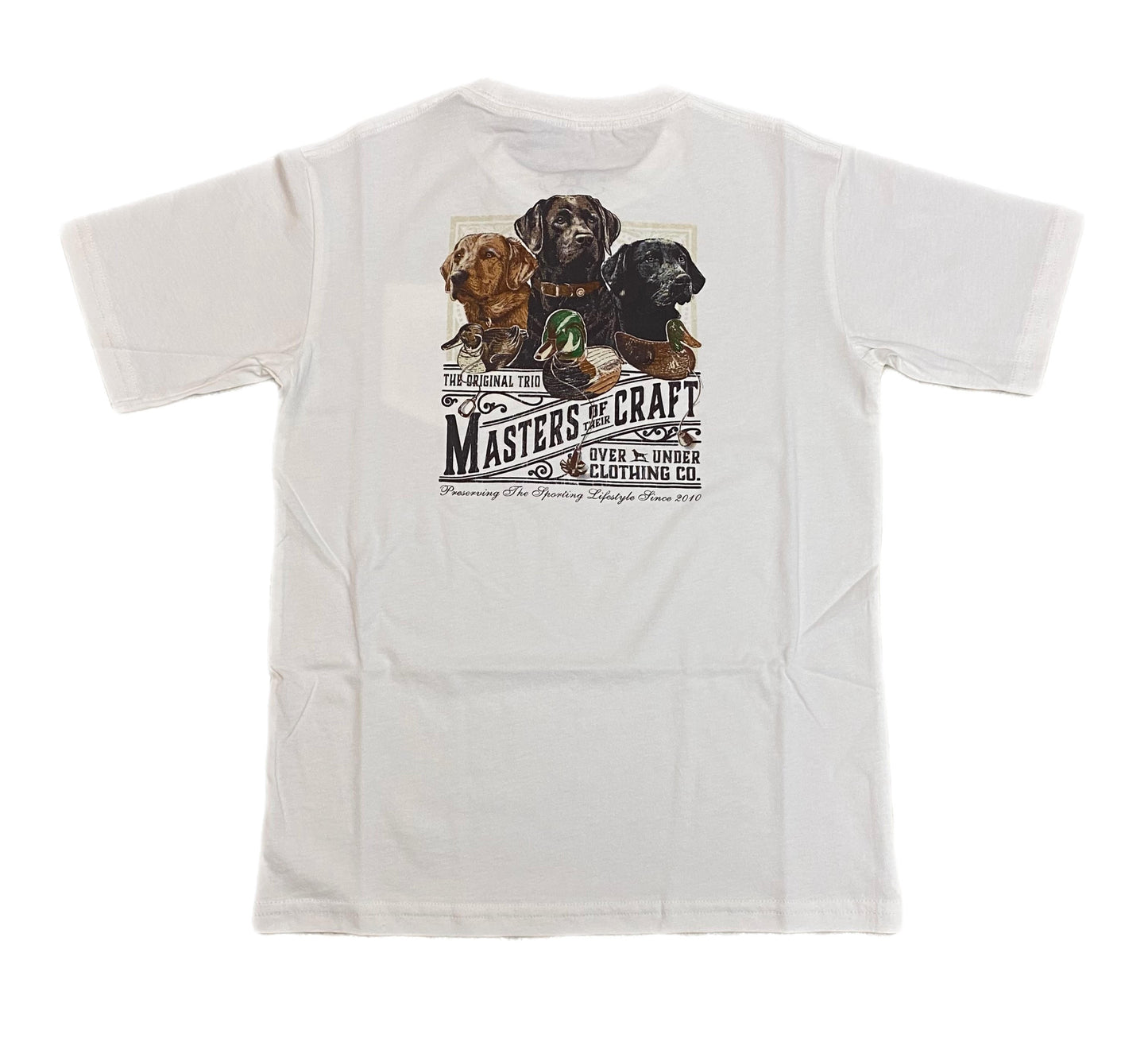 Over Under Youth S/S Masters Of Craft Tee - White