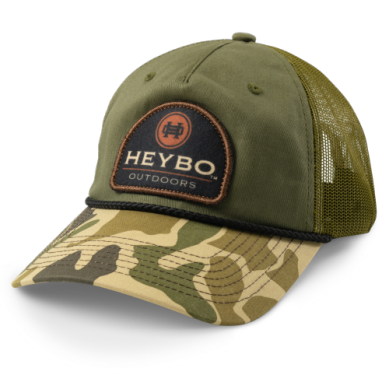 Heybo Felt Patch Unstructured Hat - Olive