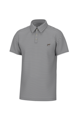 Southern Point Hinton Stripe Polo - Grey