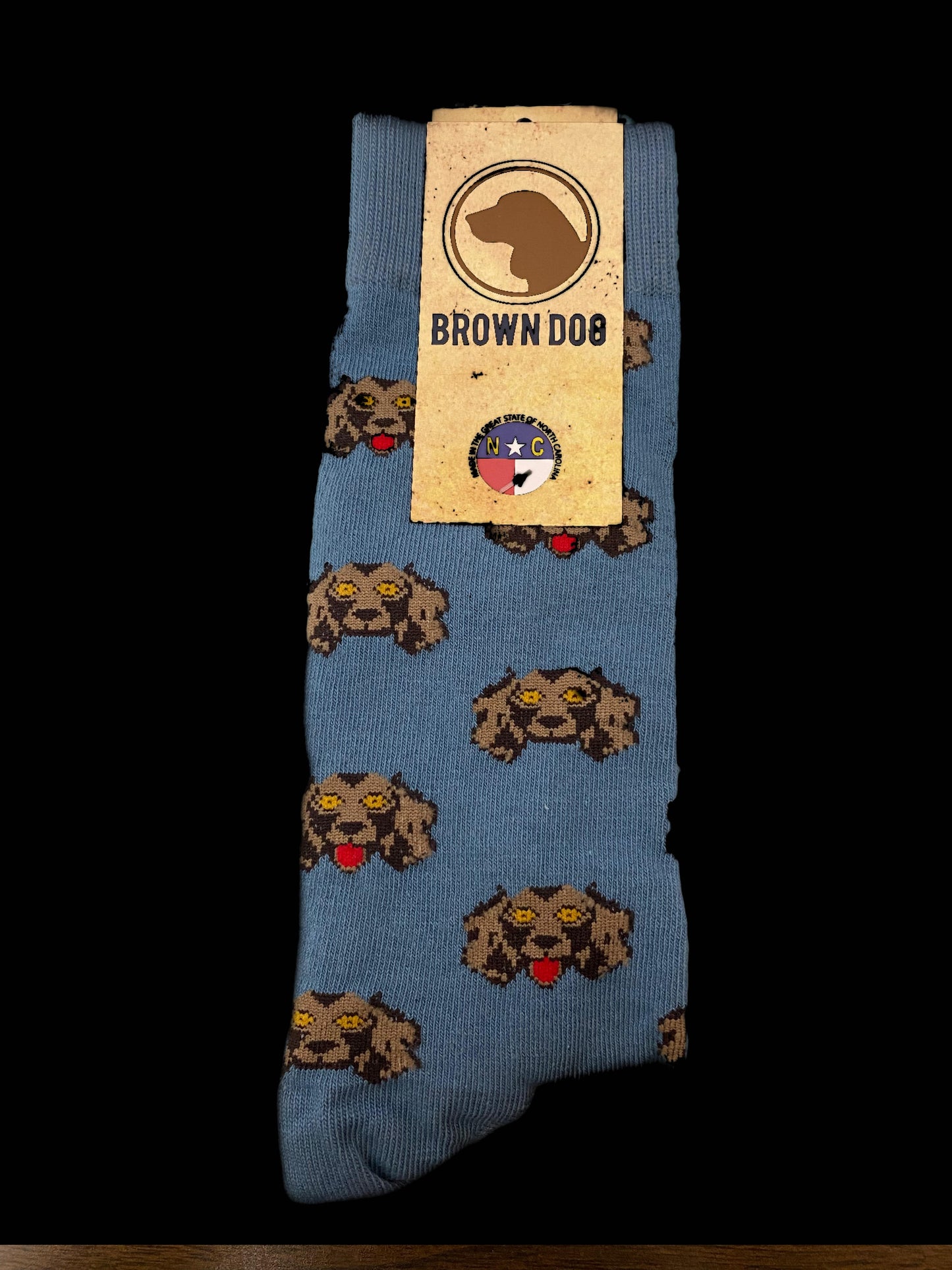 Brown Dog Socks Boykin - bluestone
