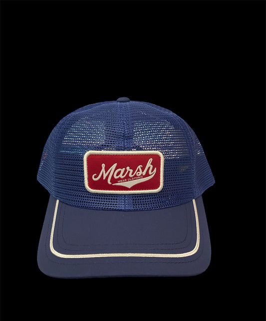 Marsh Wear Base Mesh Trucker Hat - Navy