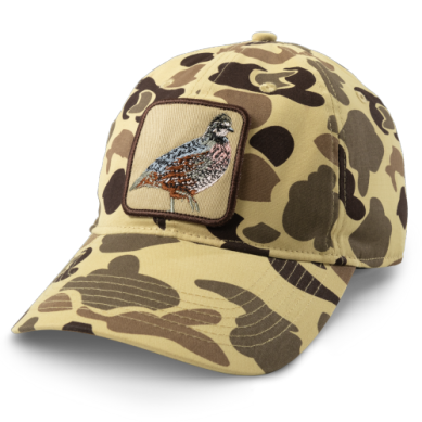 Heybo Embroidered Quail Patch Hat - traditions Camo