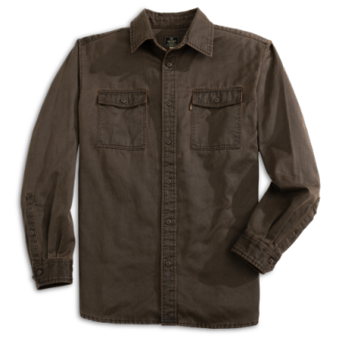 Heybo Keel Antique Cotton Jac shirt Button Down - Brown