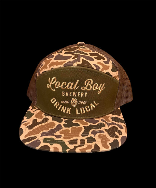 Local Boy Brewery 7 Panel Hat - Old School Camo