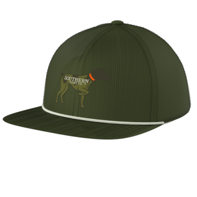 Southern Point 5 Panel Corduroy Hat - Olive