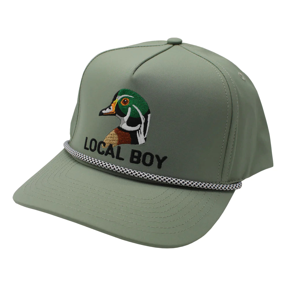 Local Boy Wood Duck Rope Hat- Loden