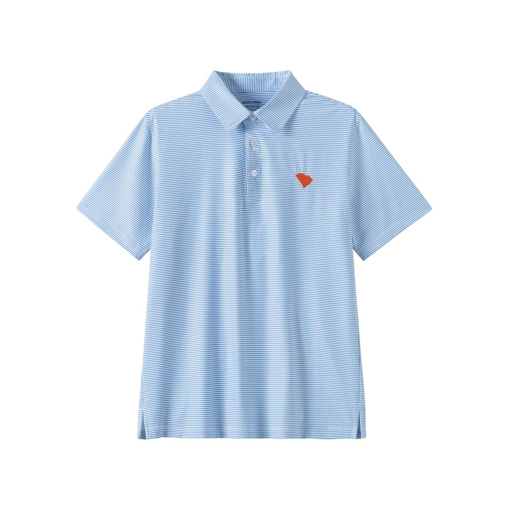 Meripex Performance Polo Micro SC Orange Purple Embroidery