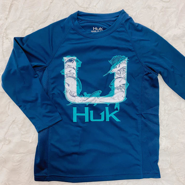 Huk Youth Fish Story Pursuit L/S Shirt